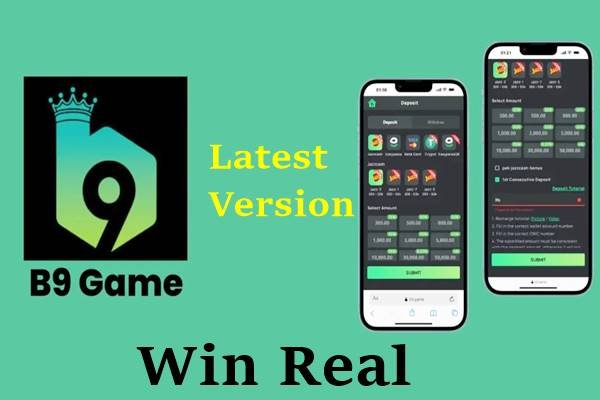 Downloading the B9 Game APK file on an Android phone